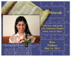 Torah Large Invite Bat Mitzvah Puzzle